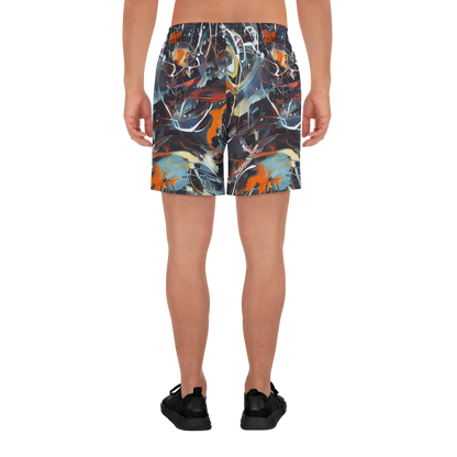 Men's Athletic Shorts - Neo-Splash Labyrinth