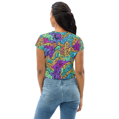 Women's Crop Tee - Intergalactic Graffiti