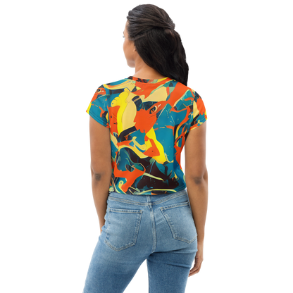 Women's Crop Tee - Abstract Tango