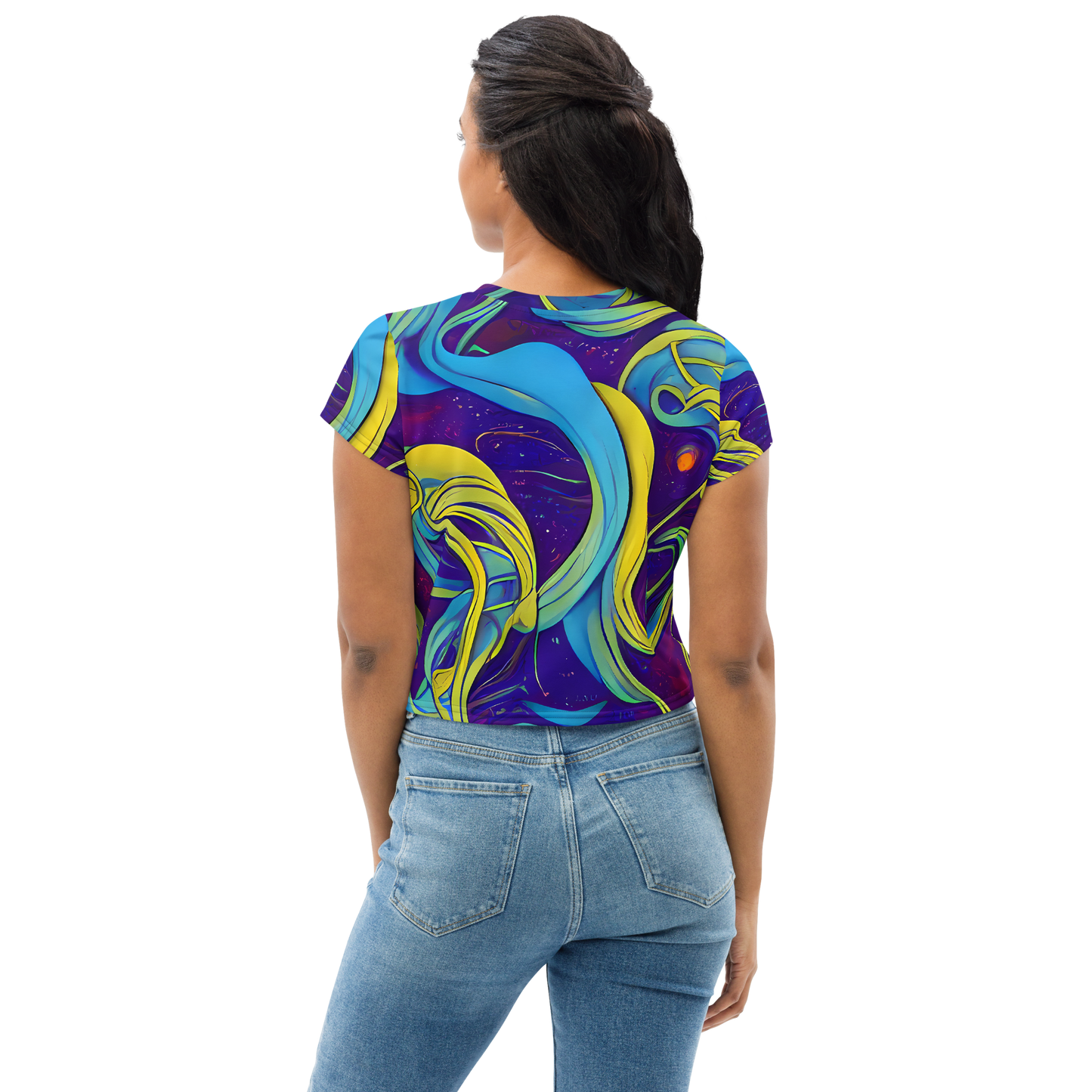 Women's Crop Tee - Stellar Swirls