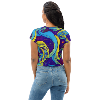 Women's Crop Tee - Stellar Swirls