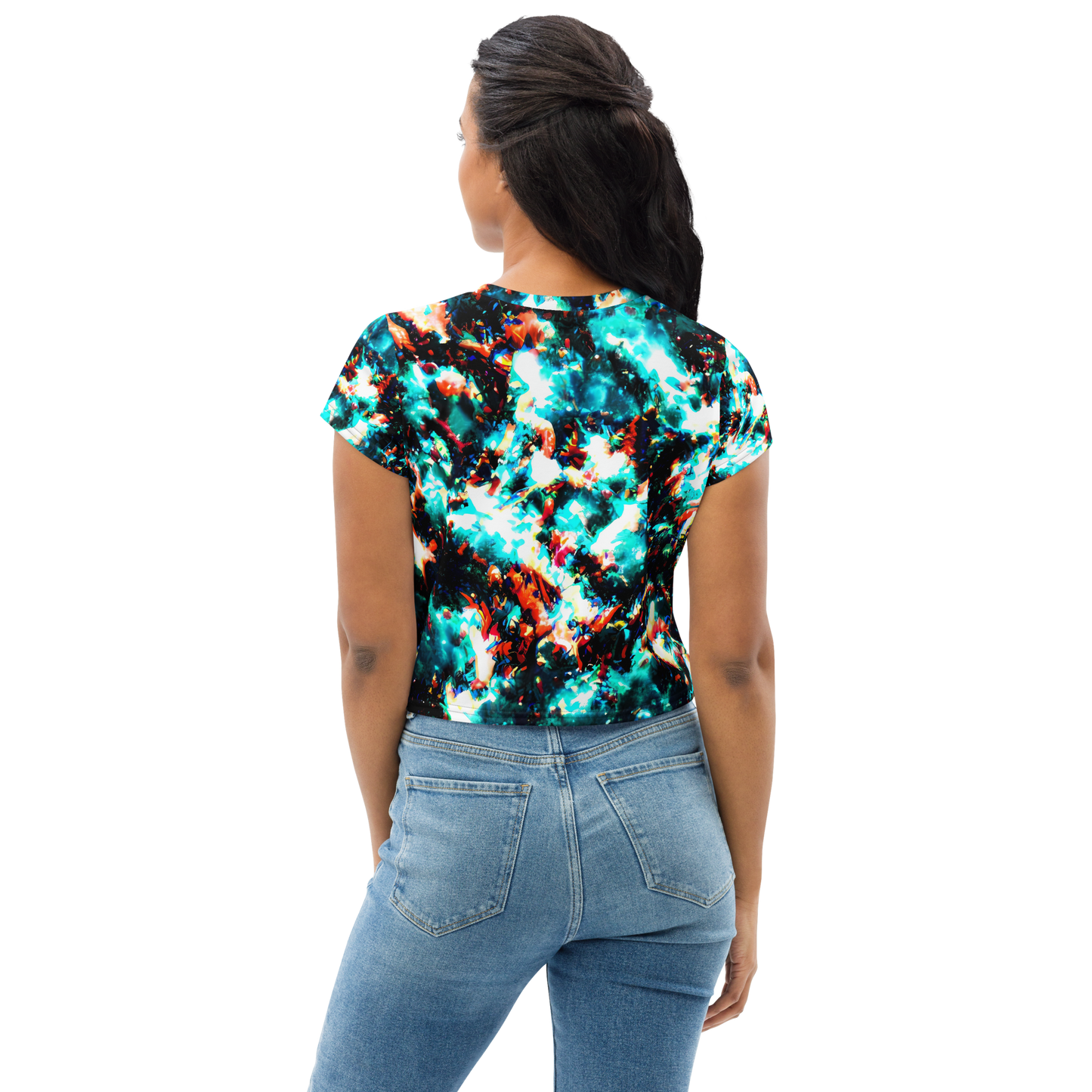 Women's Crop Tee - Whirlpool Dream