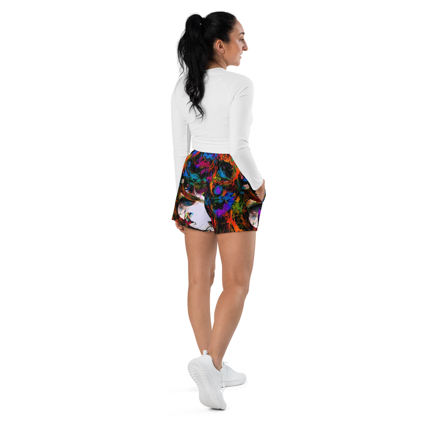 Women’s Athletic Shorts - Sultry Smoke