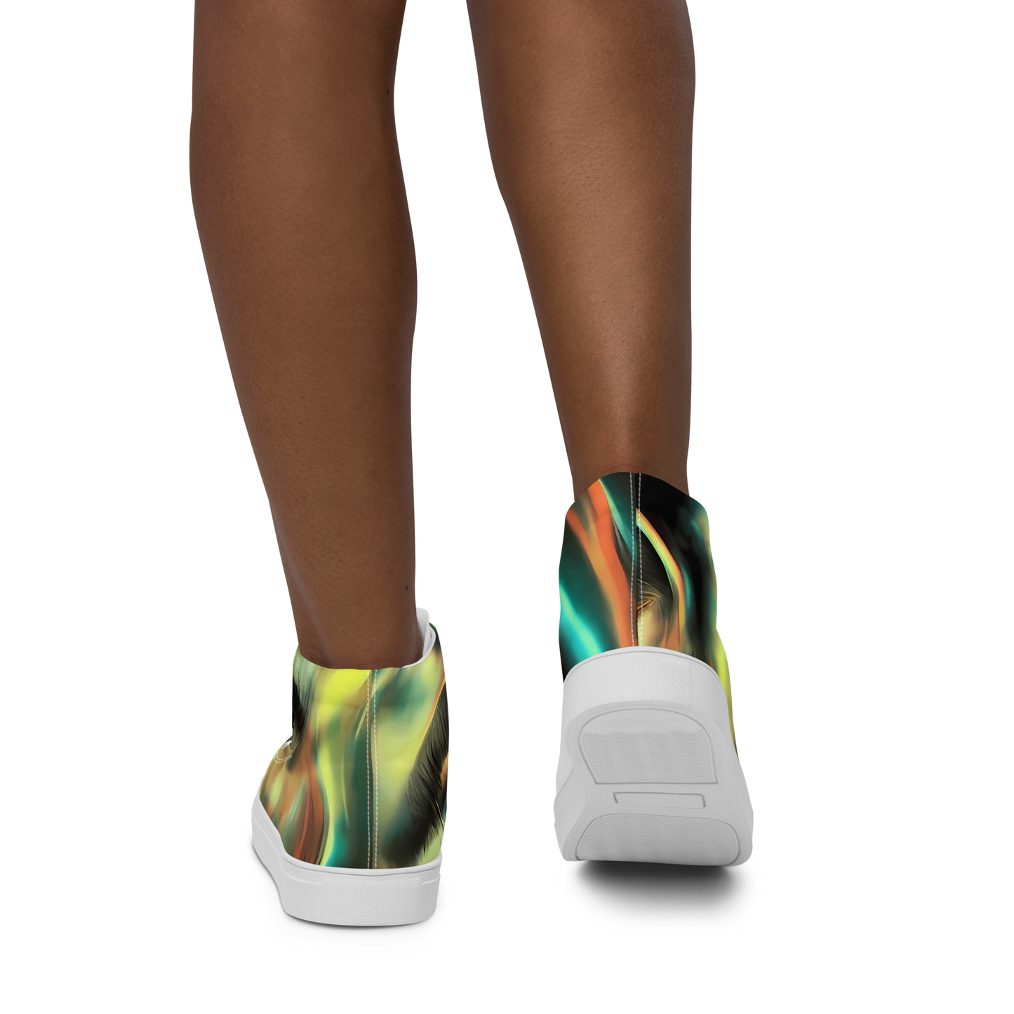 Women's High Top Canvas Shoes - Newtonian Visage