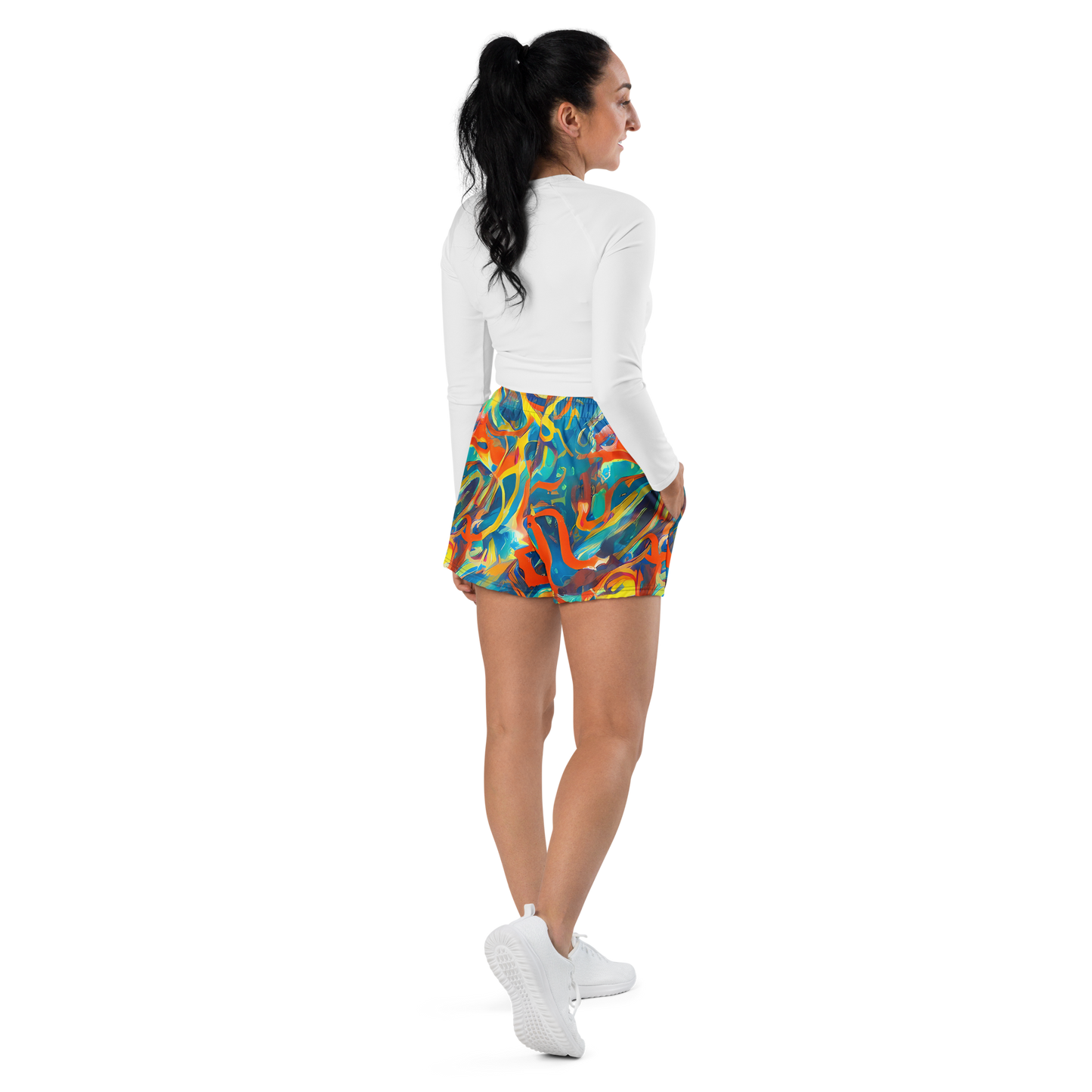 Women’s Athletic Shorts - Chromatic Fusion