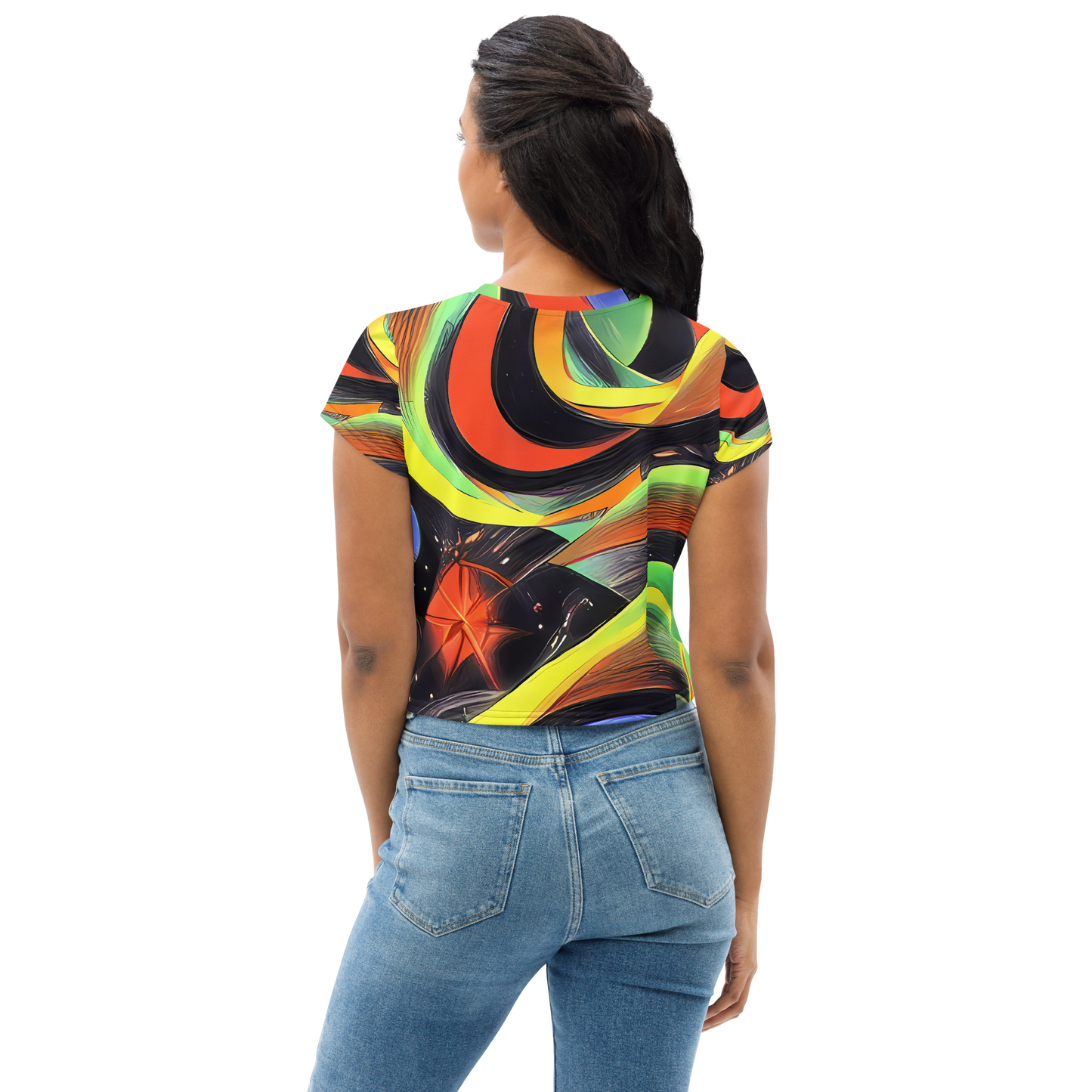 Women's Crop Tee - Tenggren Whirl