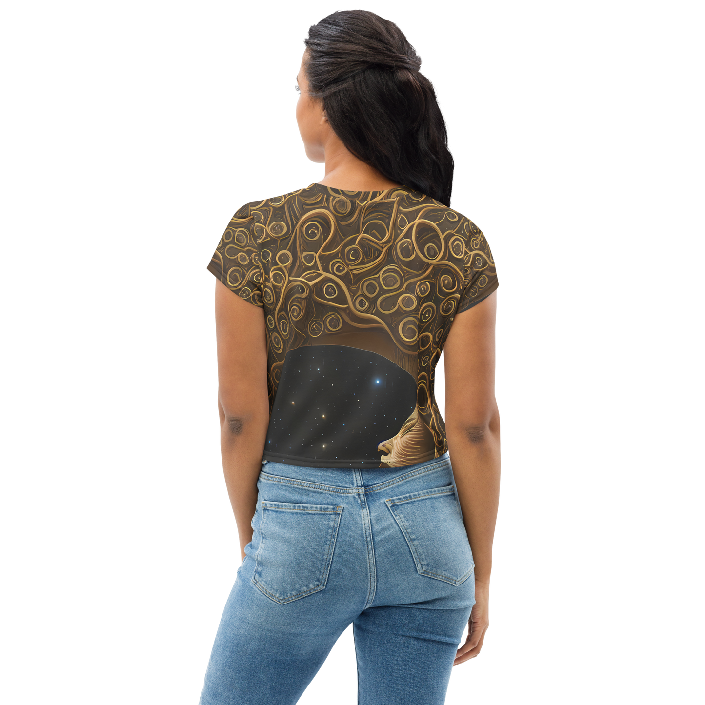 Women's Crop Tee - Ethereal Coils