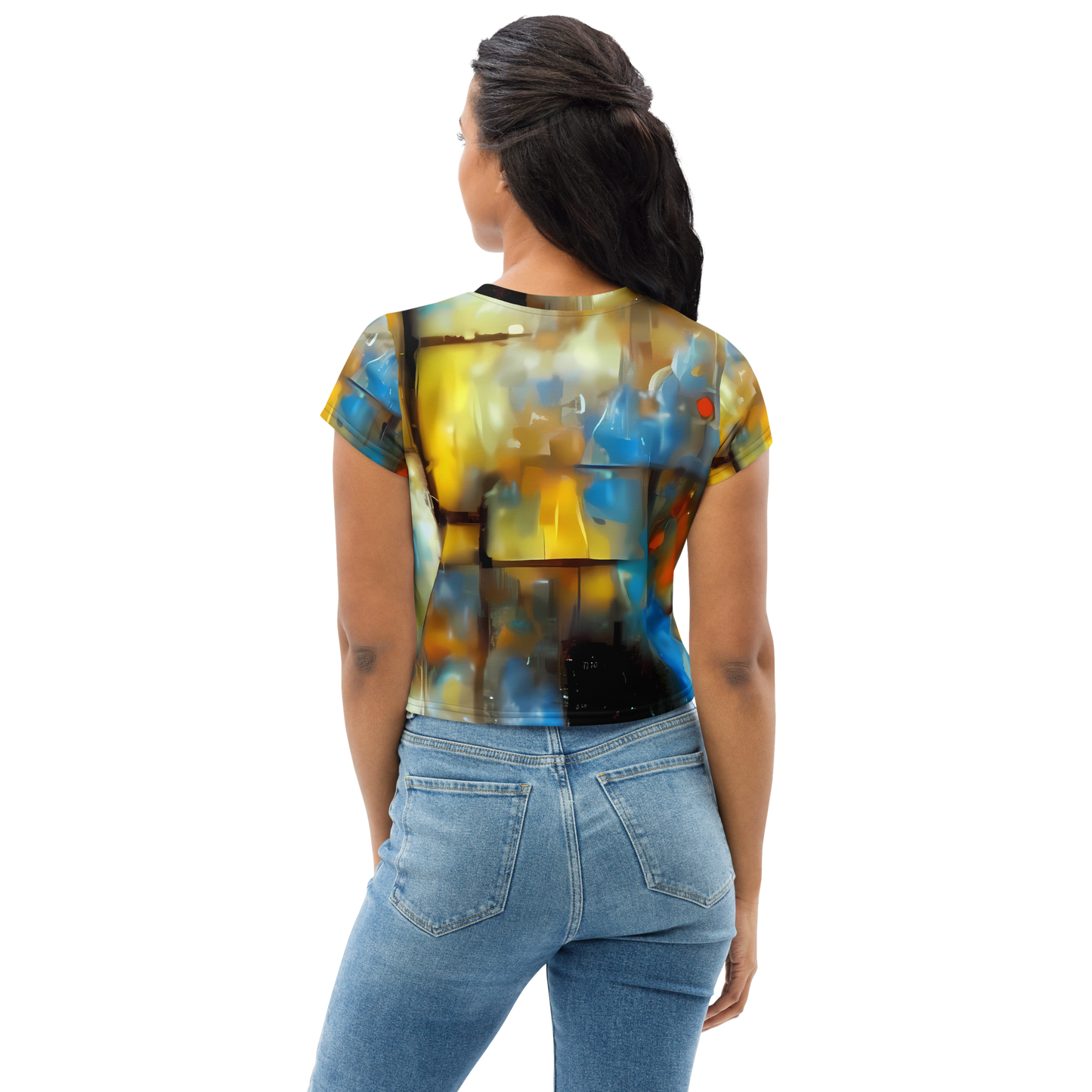 Women's Crop Tee - Kohn Cubism