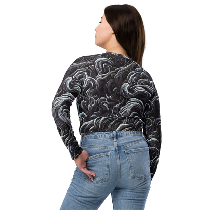 Long Sleeve Crop Top - Savrasov Swirls