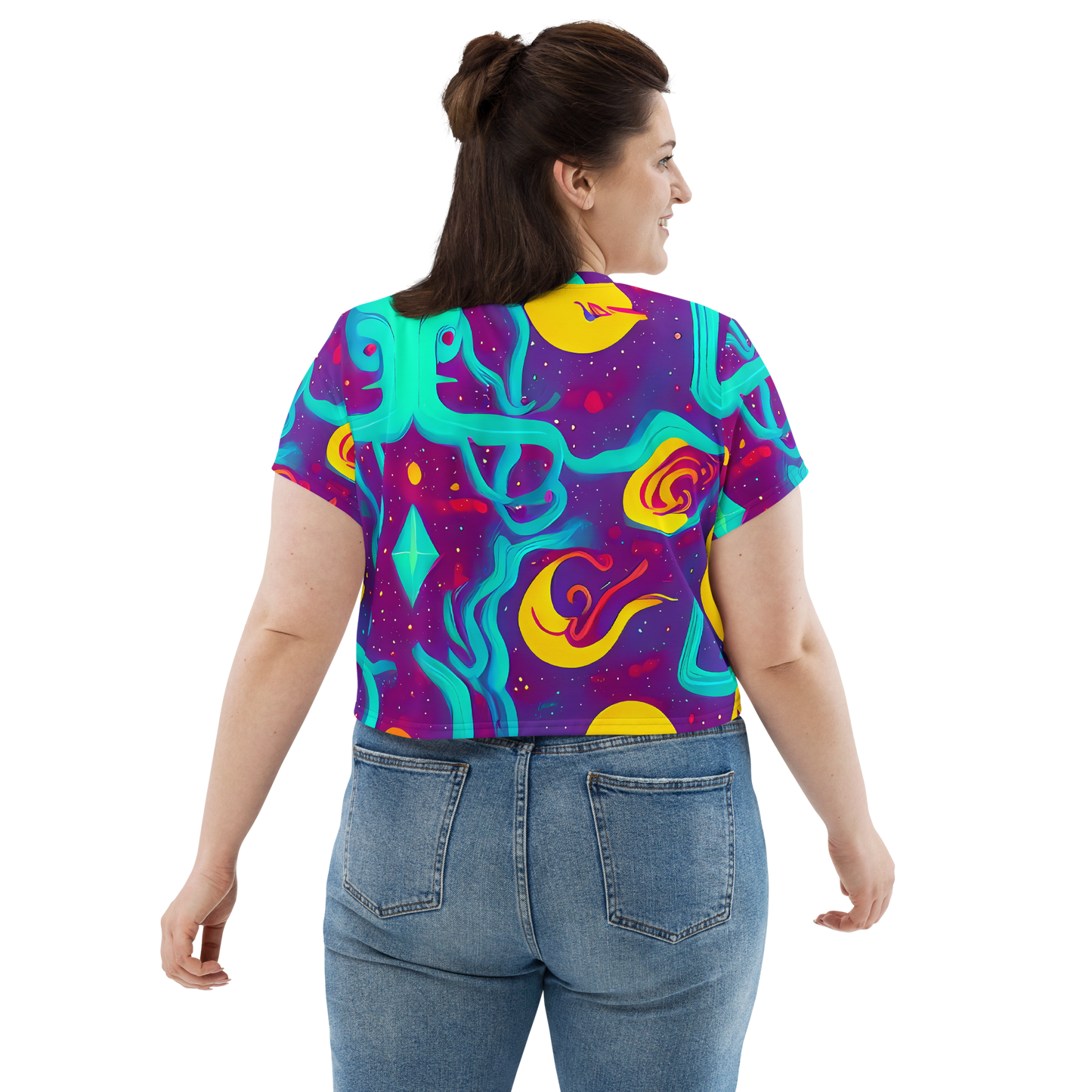 Women's Crop Tee - Cosmic Current