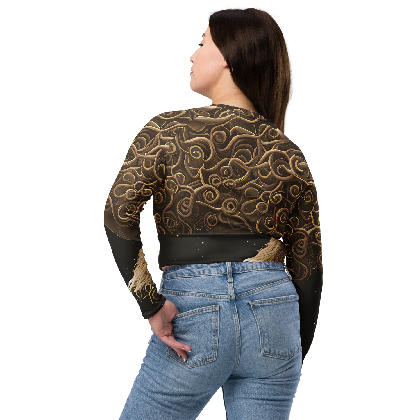 Long Sleeve Crop Top - Ether Whorls