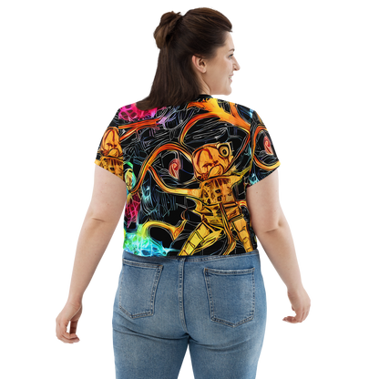 Women's Crop Tee - Psychedelic Pulsar