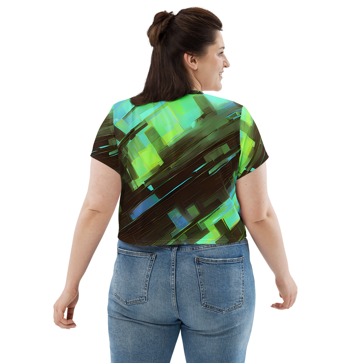 Women's Crop Tee - Cyber Shard