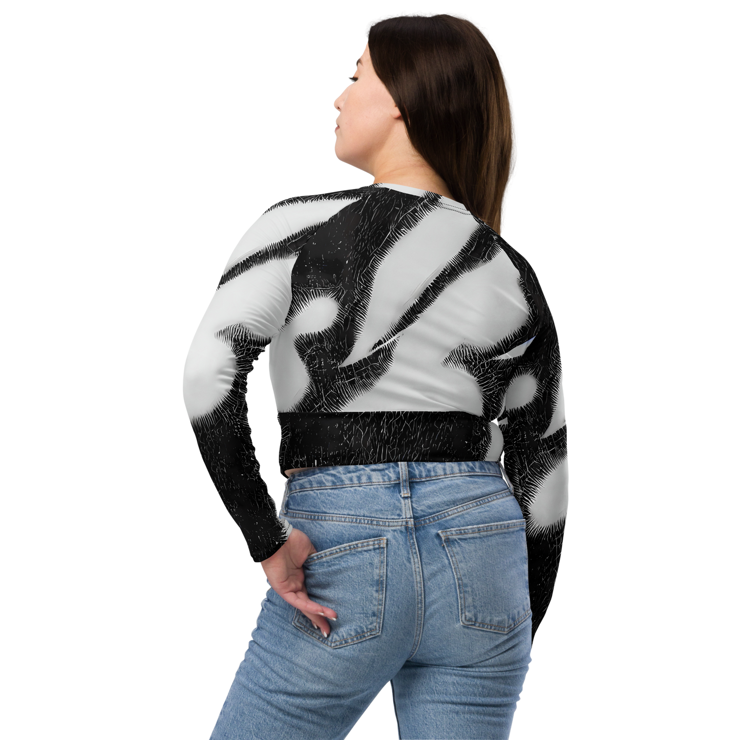 Long Sleeve Crop Top - Ray's Illusion