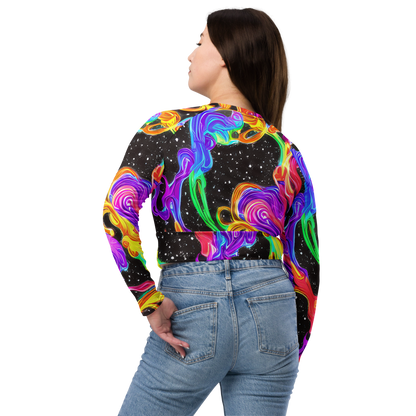 Long Sleeve Crop Top - Yuan Whirls