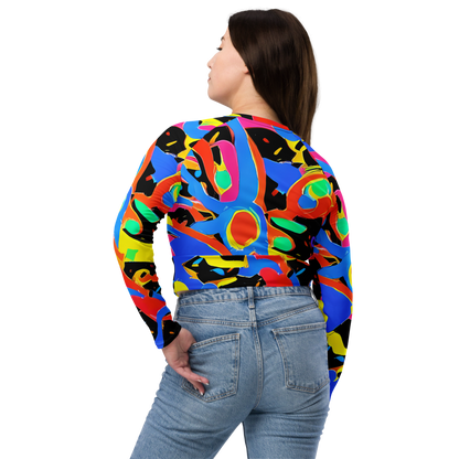 Long Sleeve Crop Top - Orbit Opus