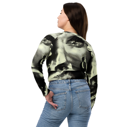 Long Sleeve Crop Top - Shadowed Mystique