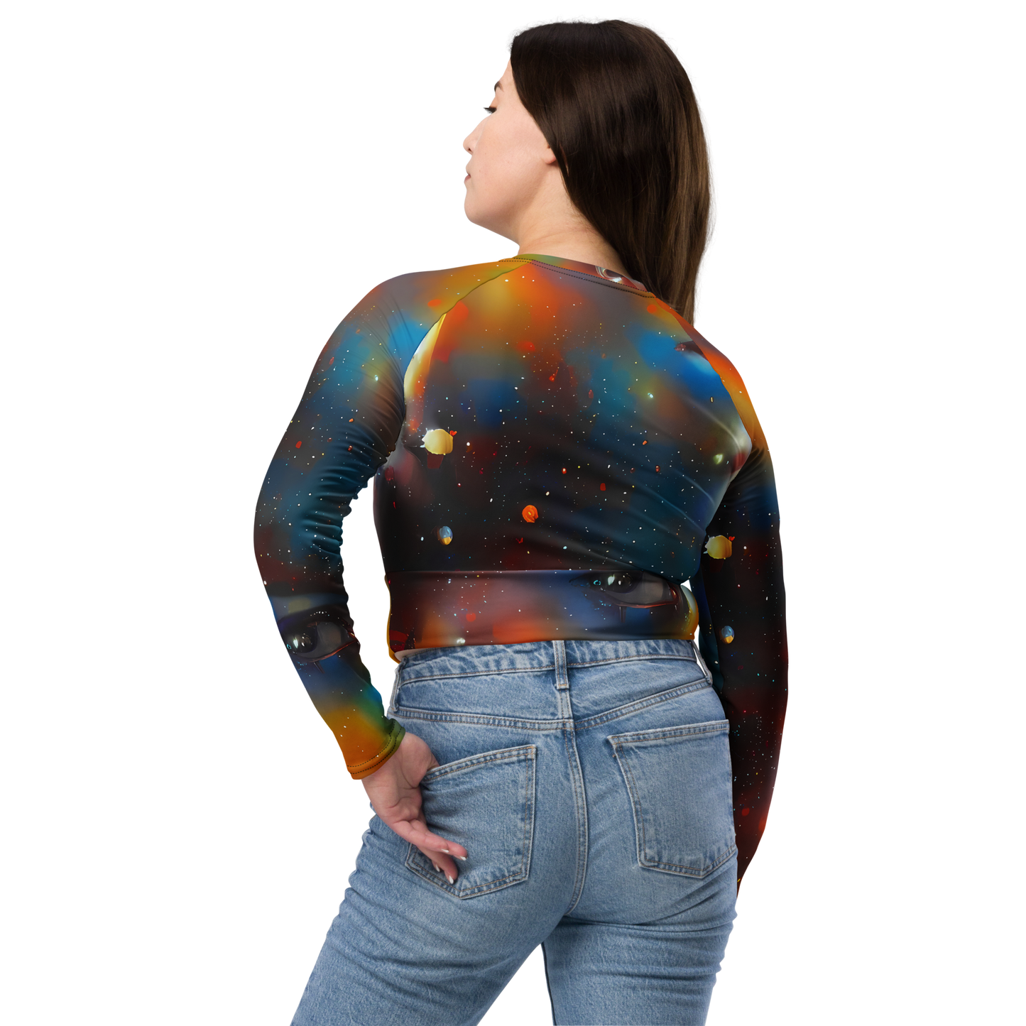 Long Sleeve Crop Top - Celestial Vogue