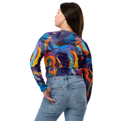 Long Sleeve Crop Top - Whimsical Fusion