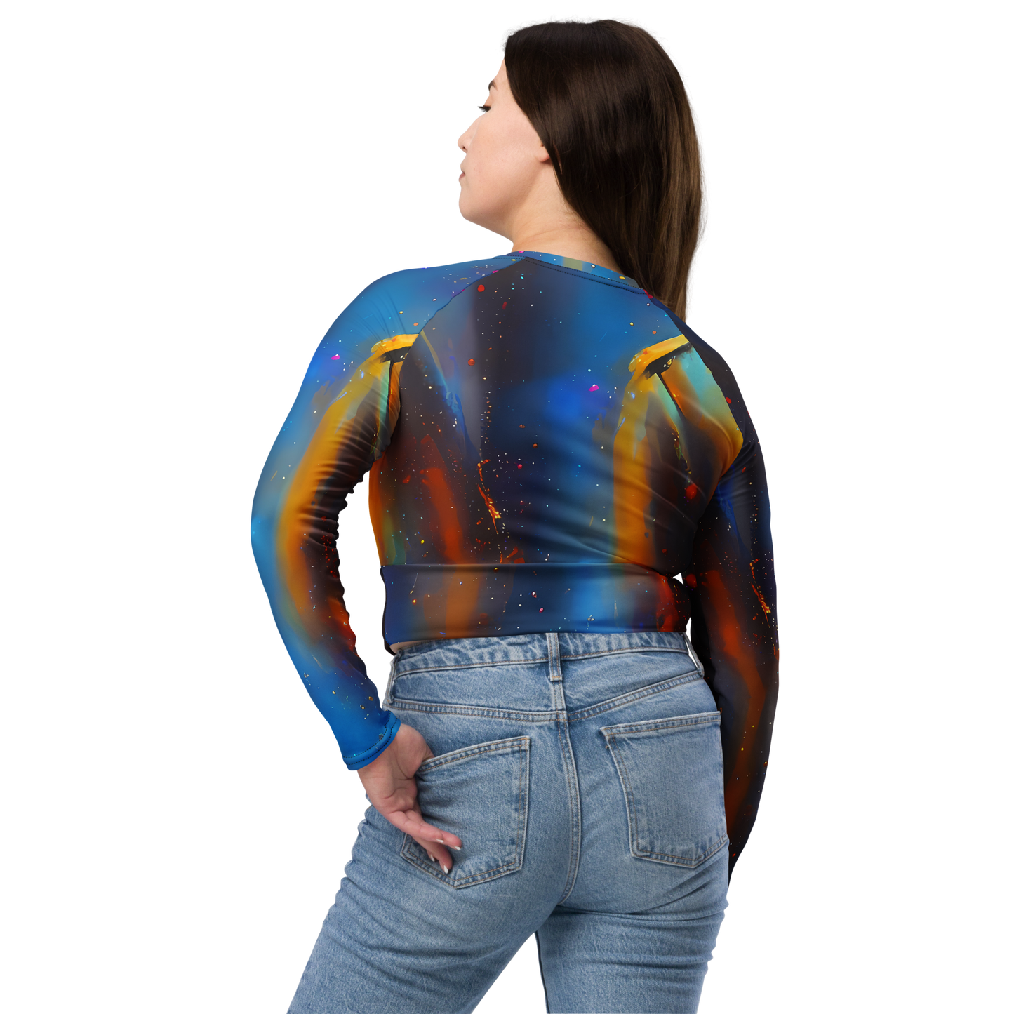 Long Sleeve Crop Top - Pliique Spectrum