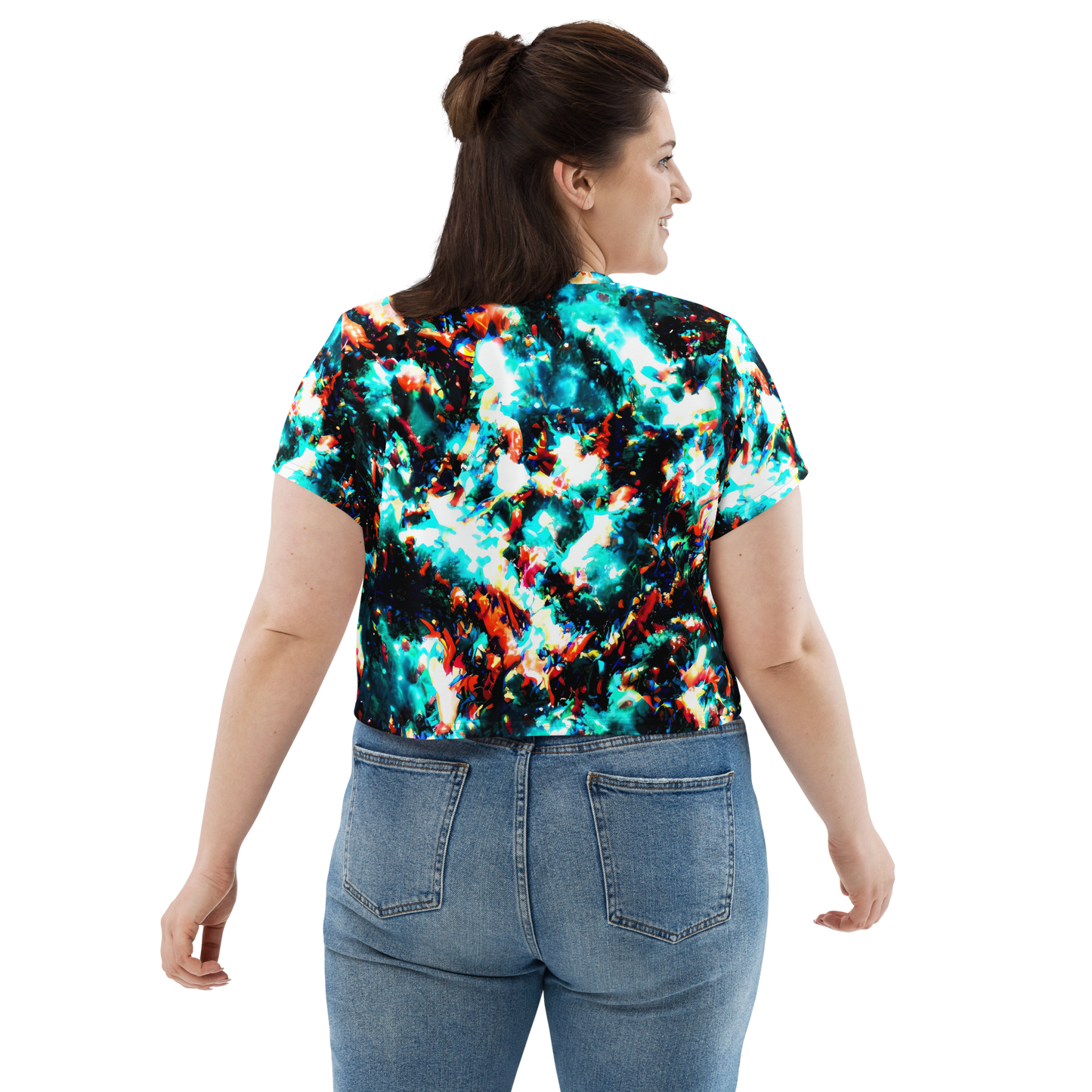 Women's Crop Tee - Whirlpool Dream