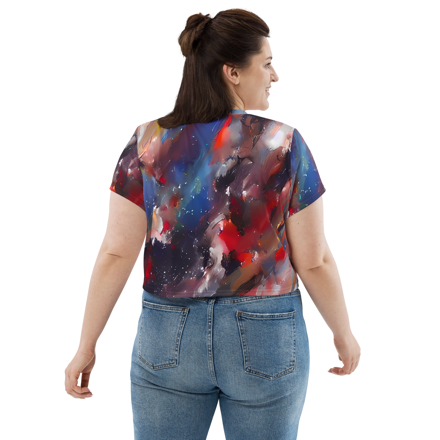 Women's Crop Tee - Passionate Brush