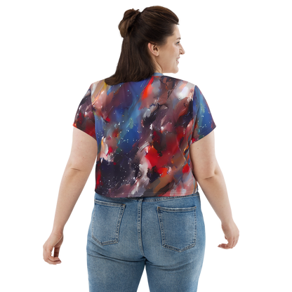 Women's Crop Tee - Passionate Brush