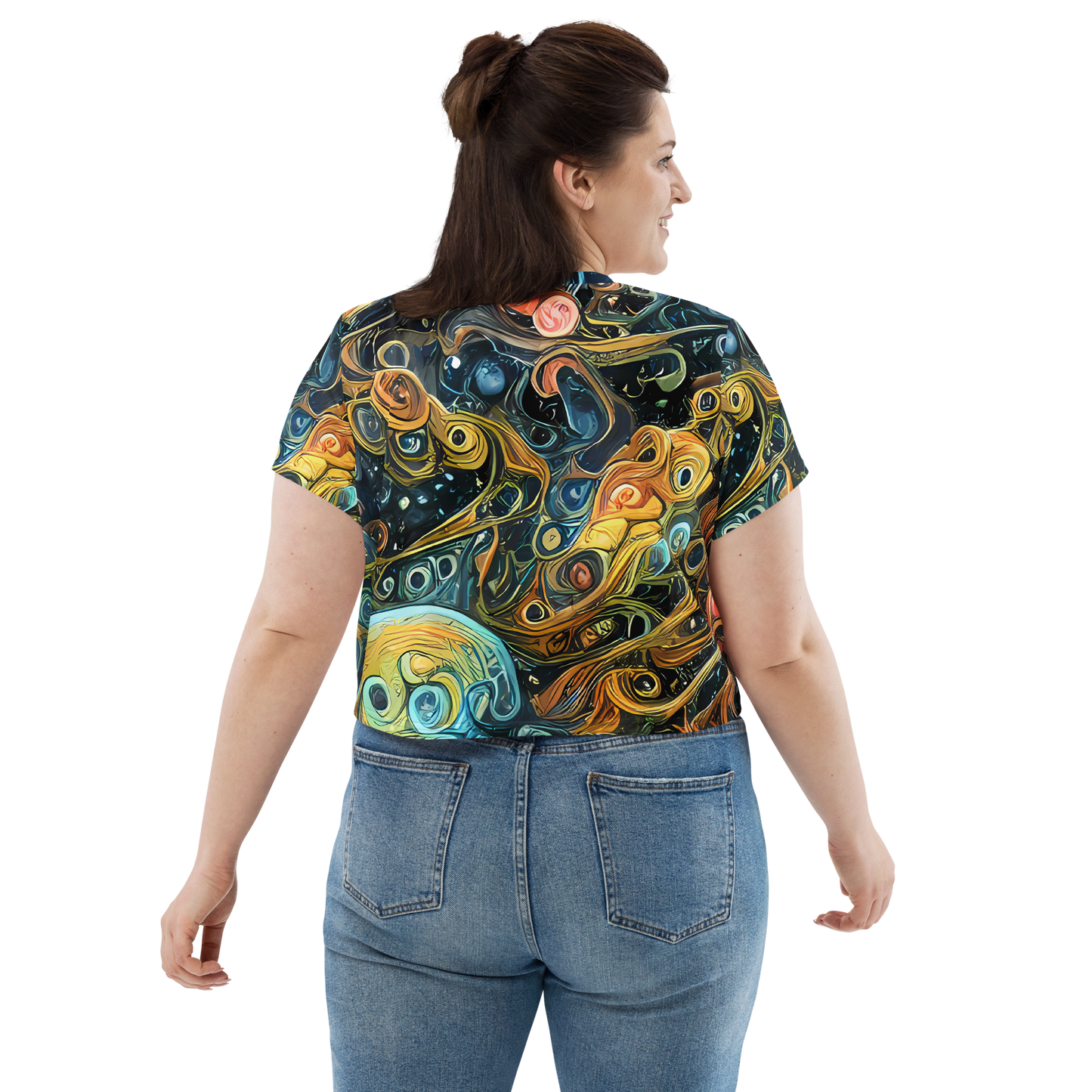 Women's Crop Tee - Wild Cosmos