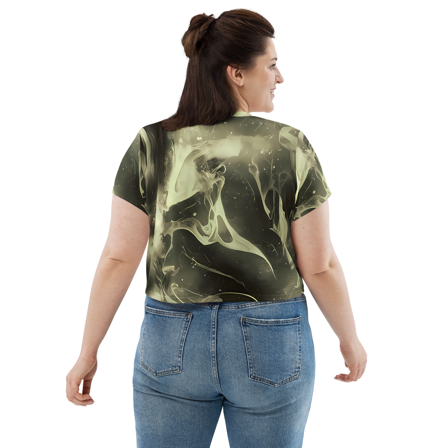 Women's Crop Tee - Biomech Whirl