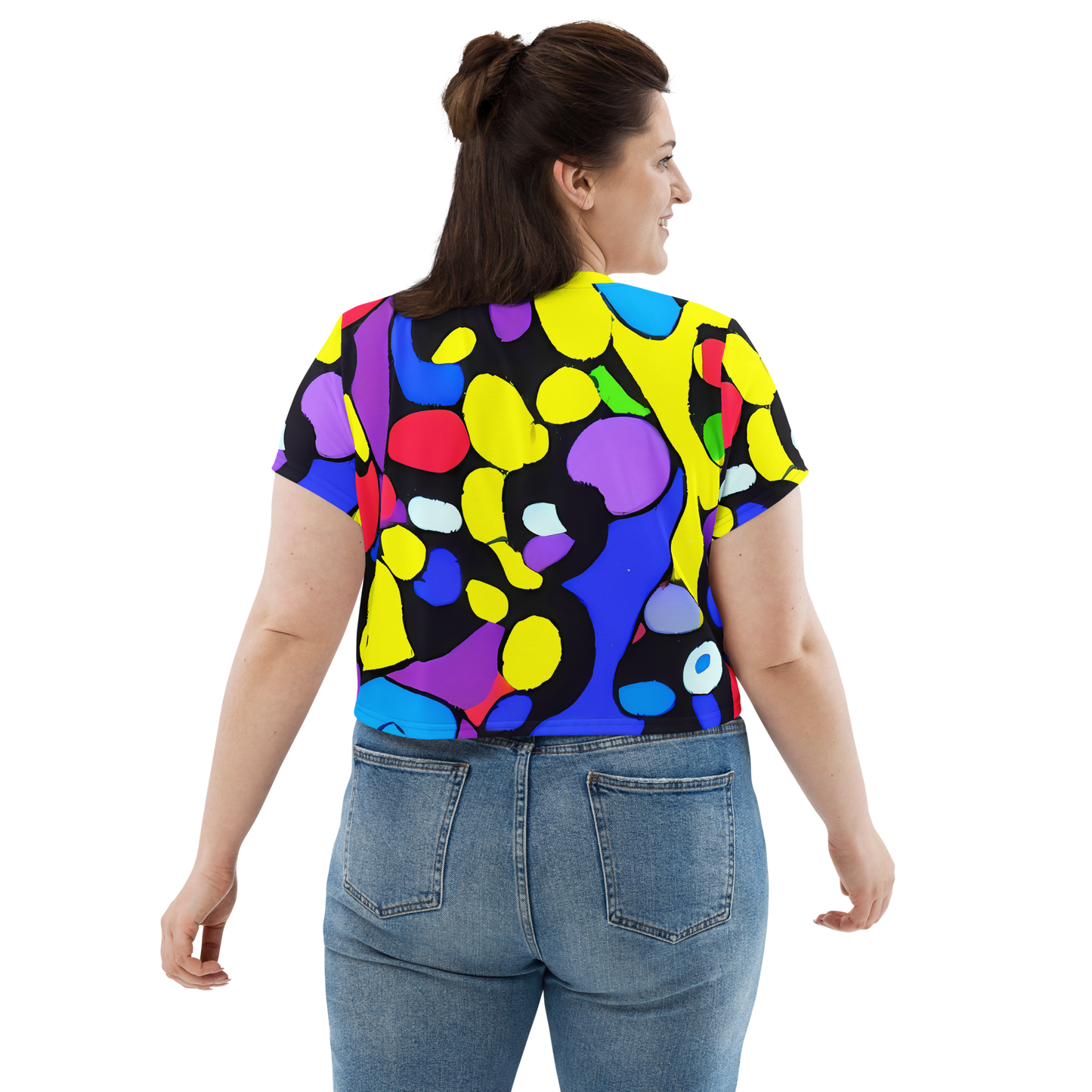 Women's Crop Tee - Miró's Mosaic