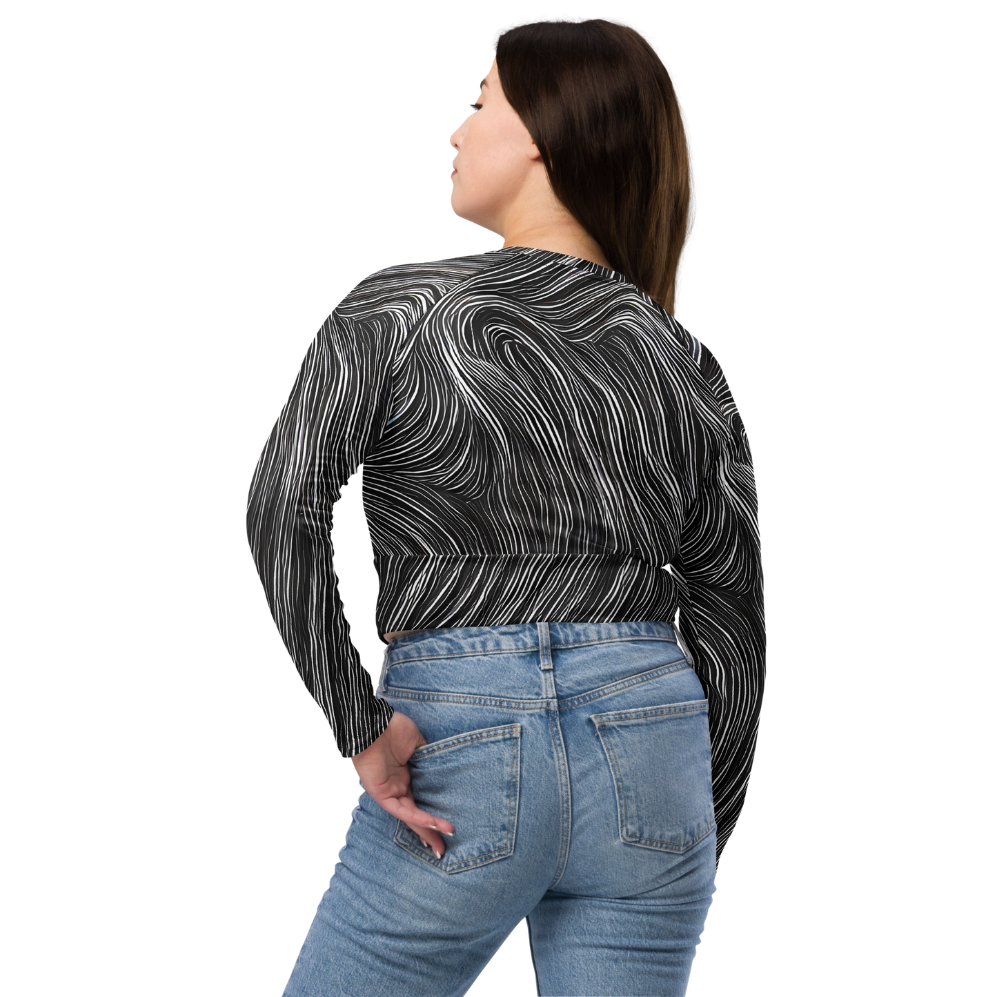 Long Sleeve Crop Top - Wirth Waves
