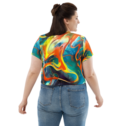 Women's Crop Tee - Cecily’S Swirl