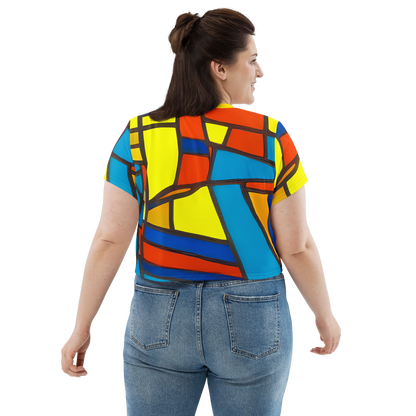 Women's Crop Tee - Mondrian Mesh