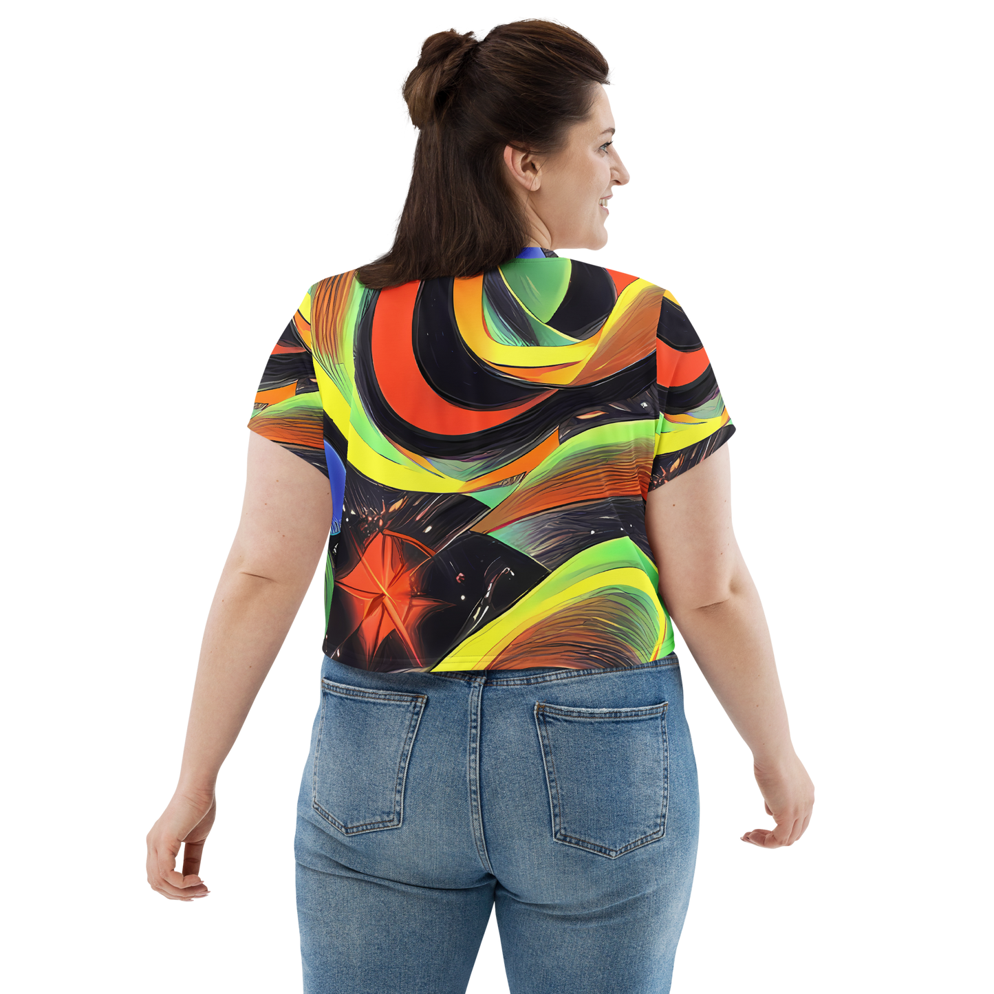 Women's Crop Tee - Tenggren Whirl