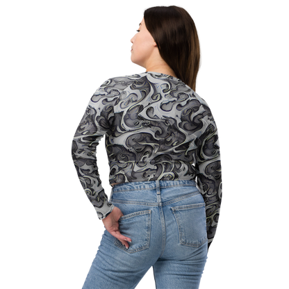 Long Sleeve Crop Top - Mashburn Swirls