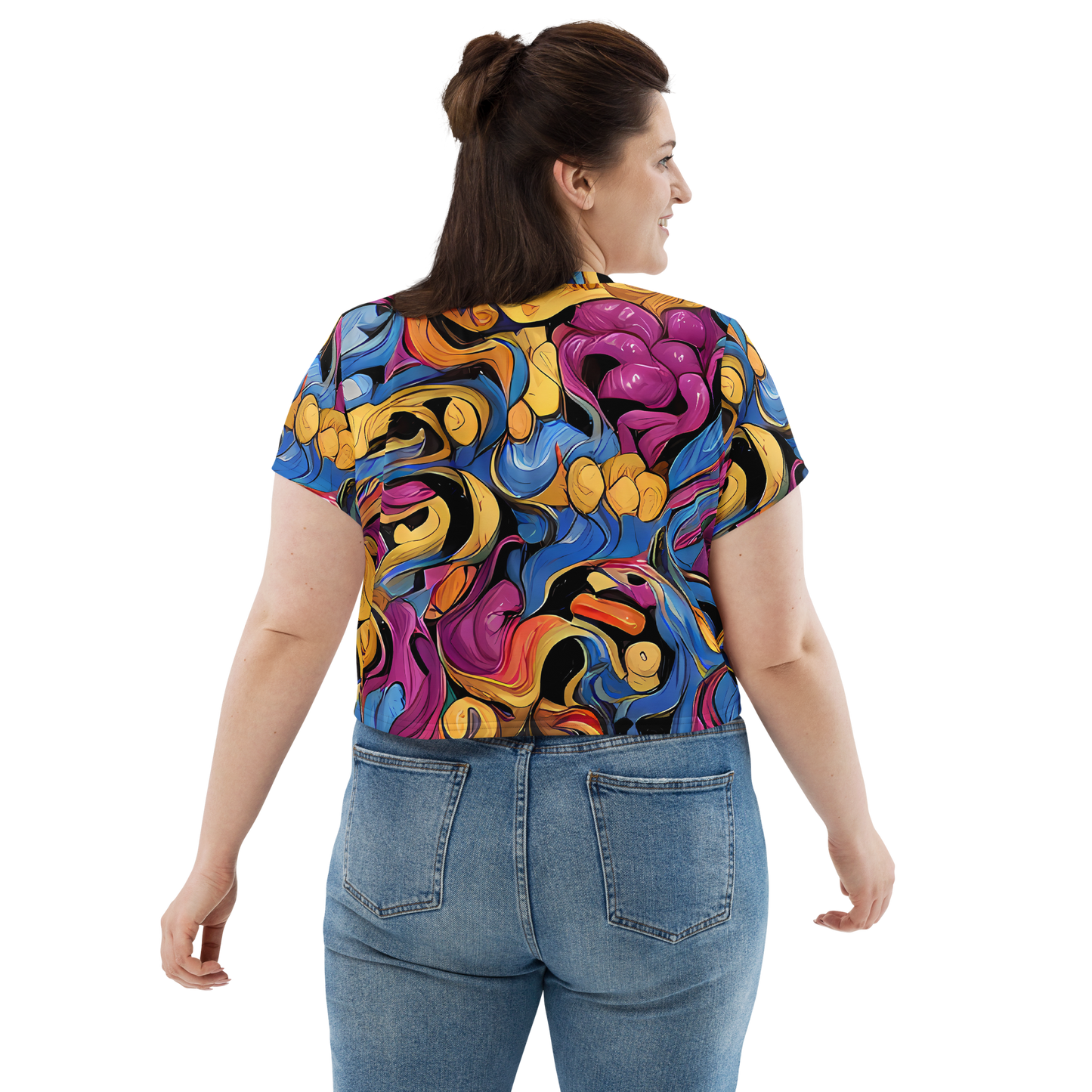 Women's Crop Tee - Bosschaert Whorls