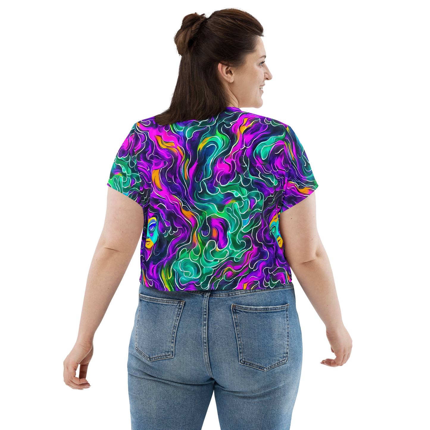 Women's Crop Tee - Vortex Dream