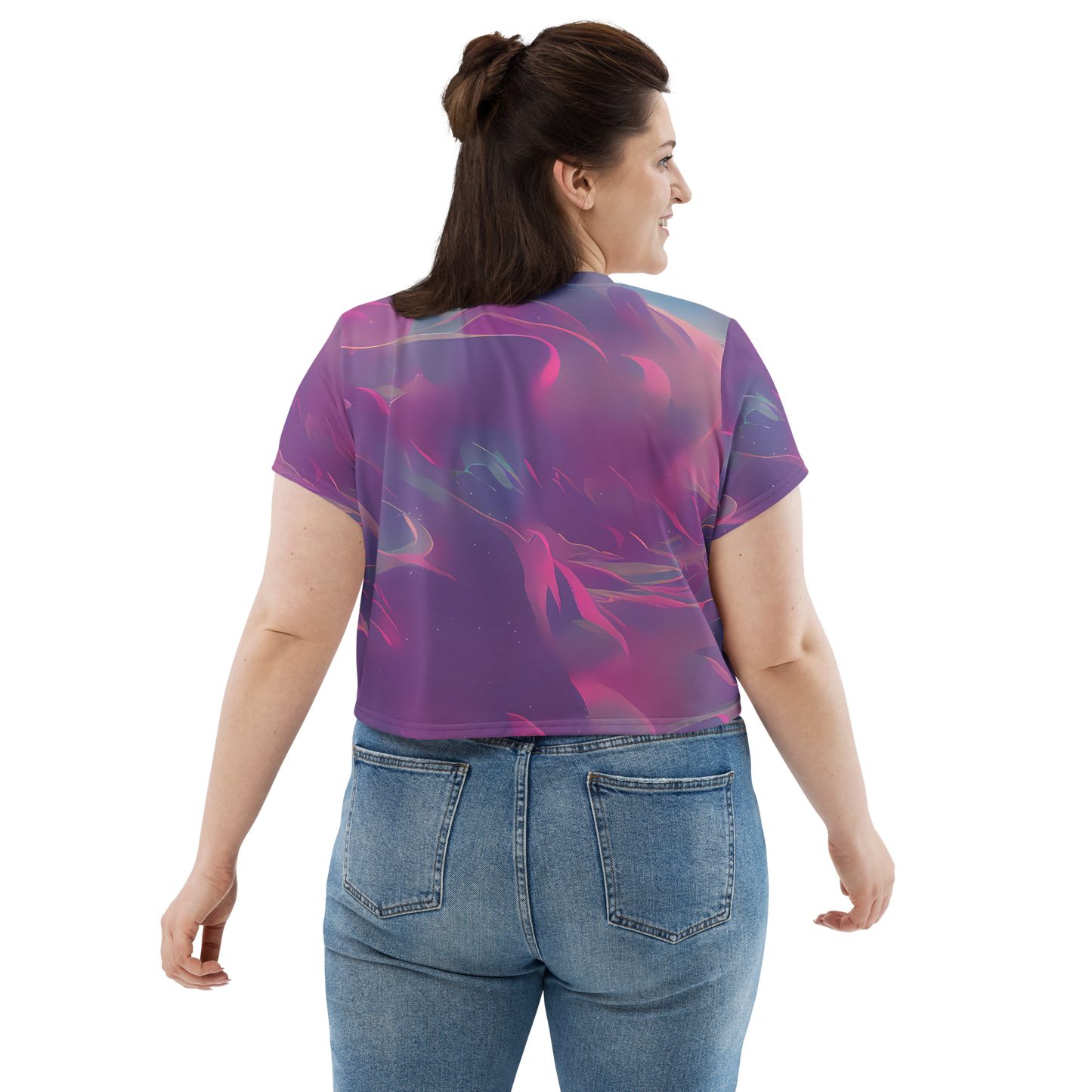 Women's Crop Tee - Dreamscape Swirl