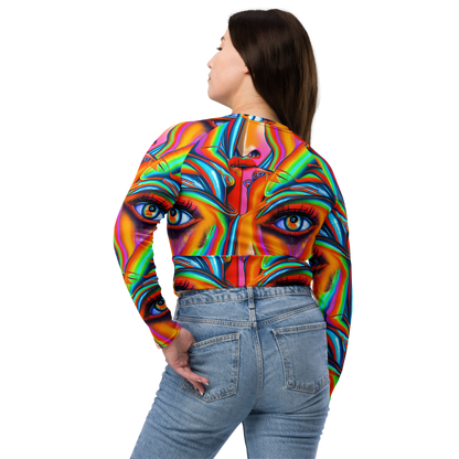 Long Sleeve Crop Top - Kaleidovisions