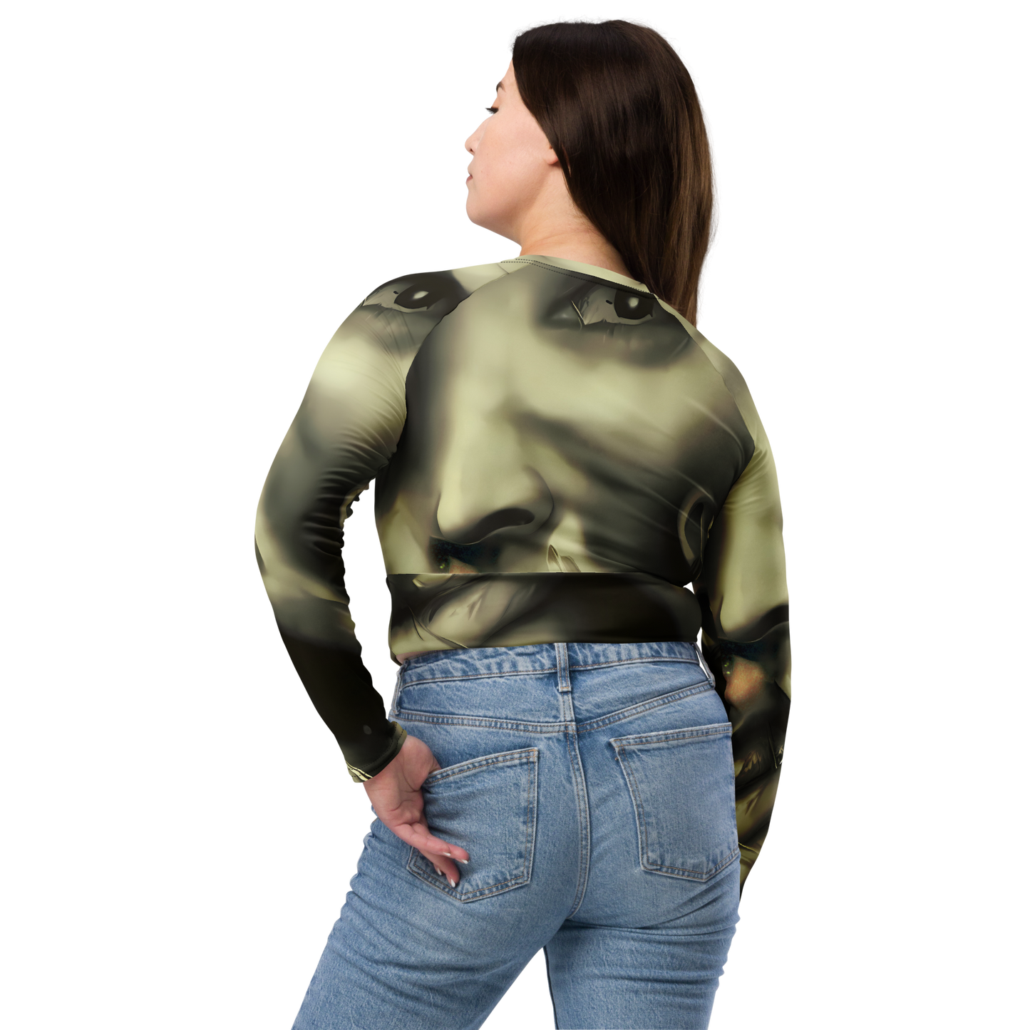 Long Sleeve Crop Top - Newtonian Whisper