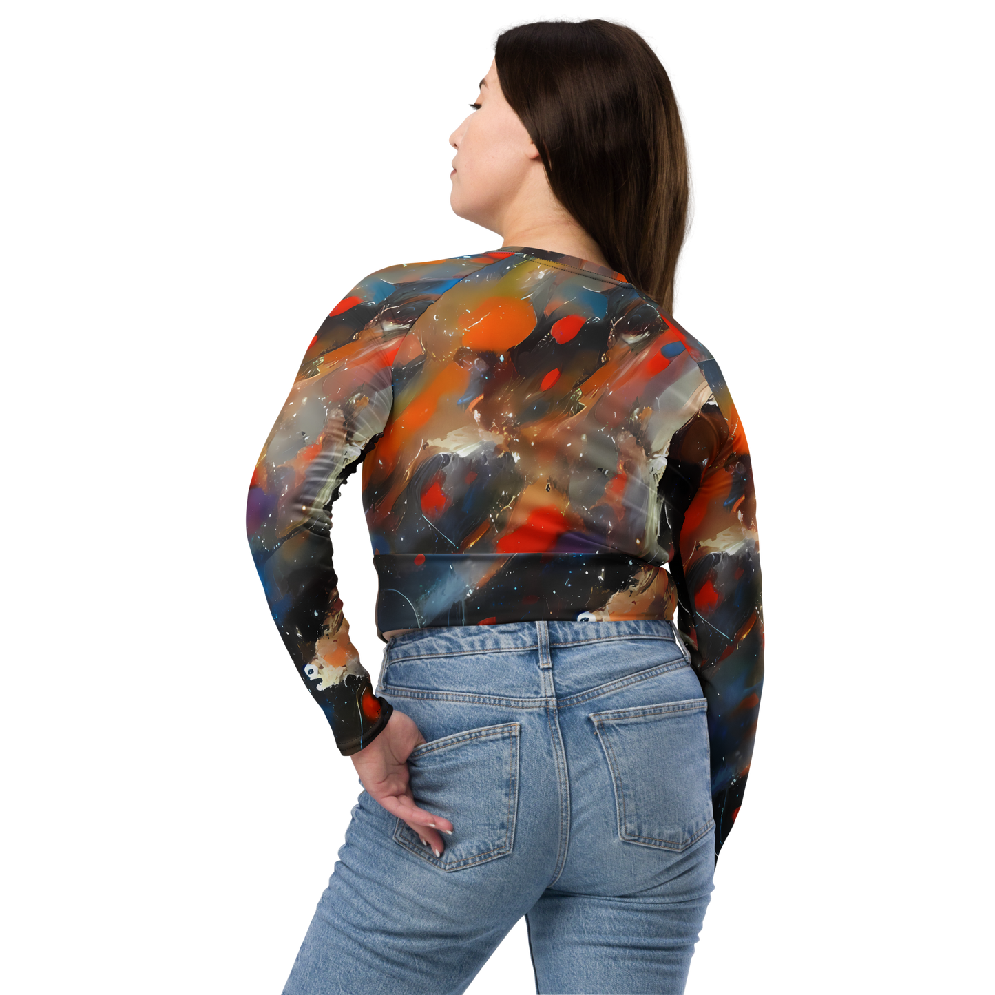 Long Sleeve Crop Top - Kohn's Whirl