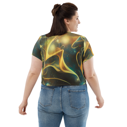 Women's Crop Tee - Whispering Galaxies