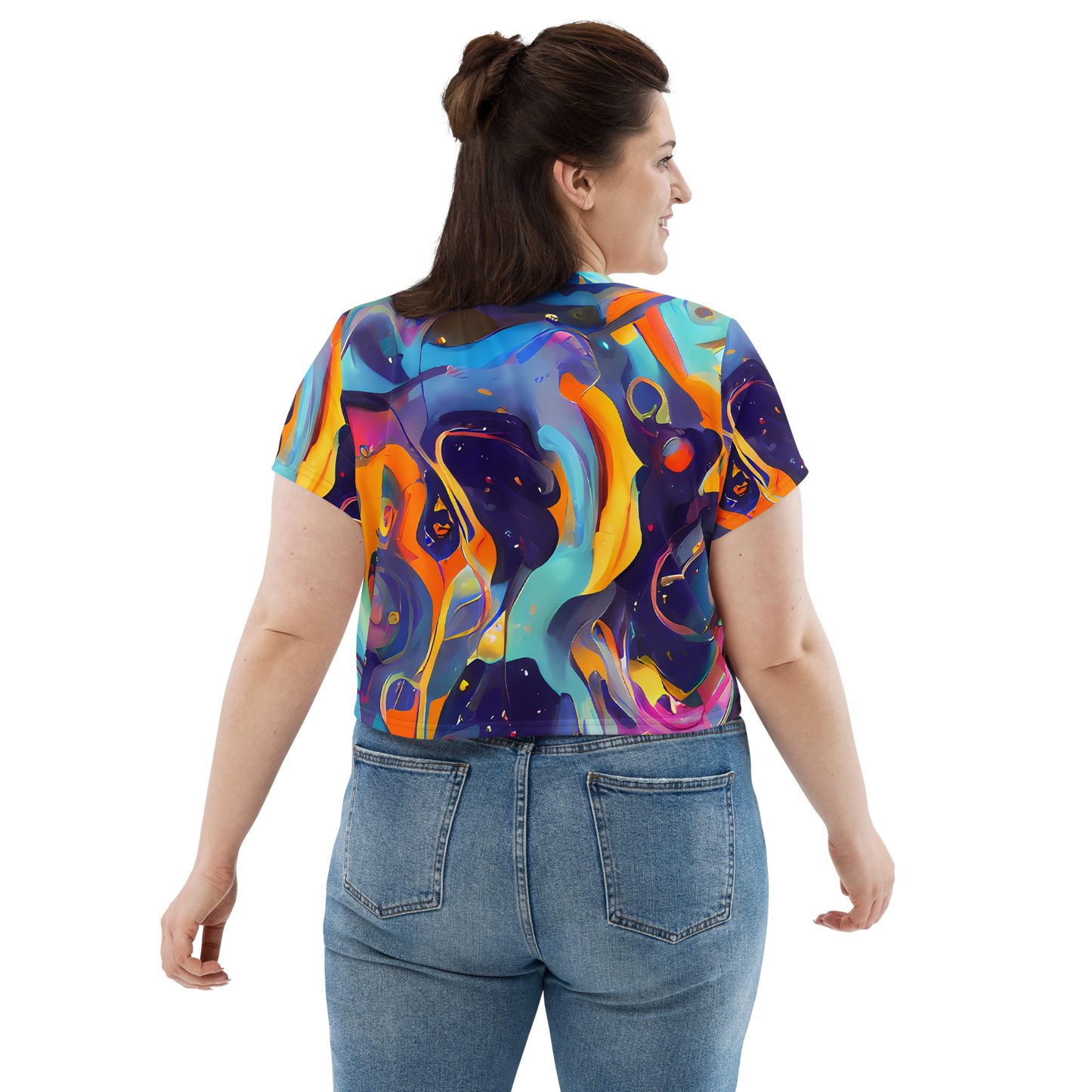 Women's Crop Tee - Whimsical Fusion