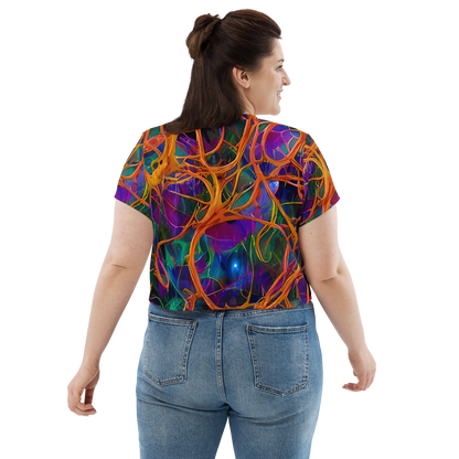 Women's Crop Tee - Spectral Weave