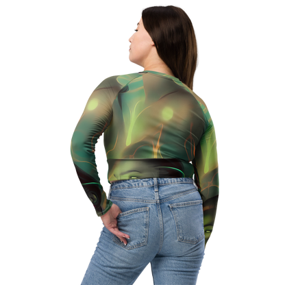 Long Sleeve Crop Top - Spectral Whisper