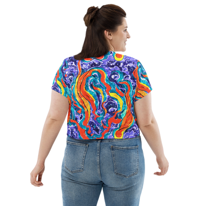 Women's Crop Tee - Galactic Waves