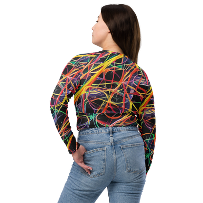 Long Sleeve Crop Top - Acconci Twirl