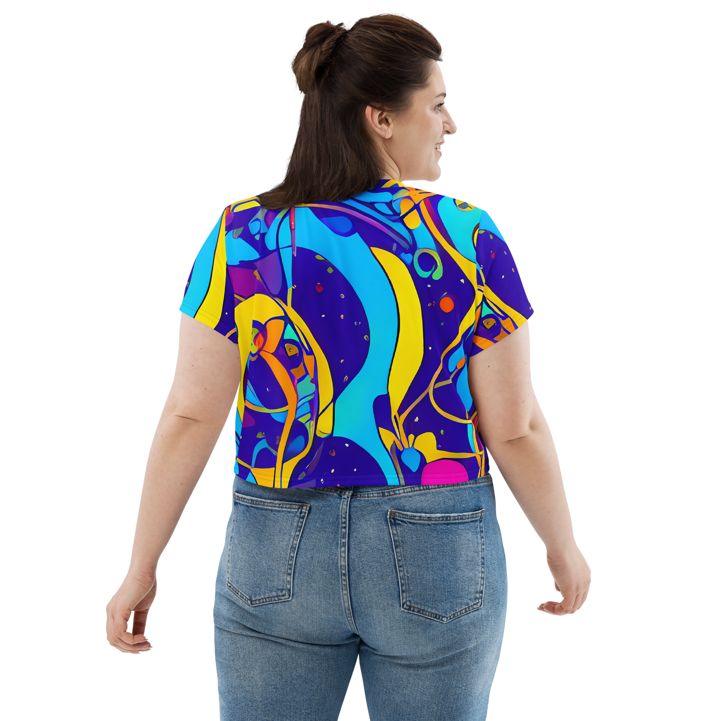 Women's Crop Tee - Spectral Tangle