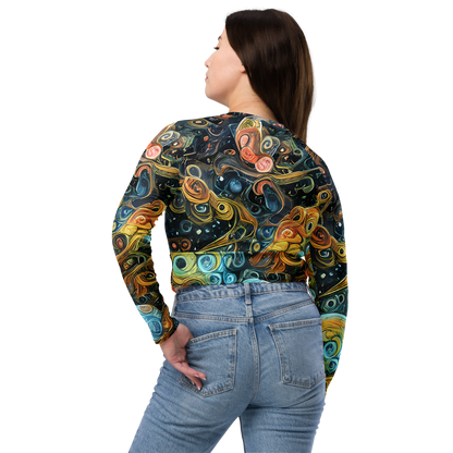 Long Sleeve Crop Top - Wild Cosmos