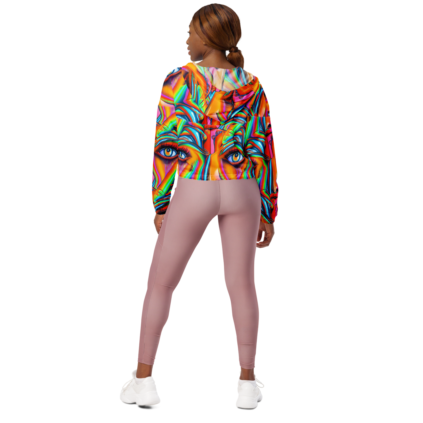 Women's Cropped Windbreaker - Kaleidovisions